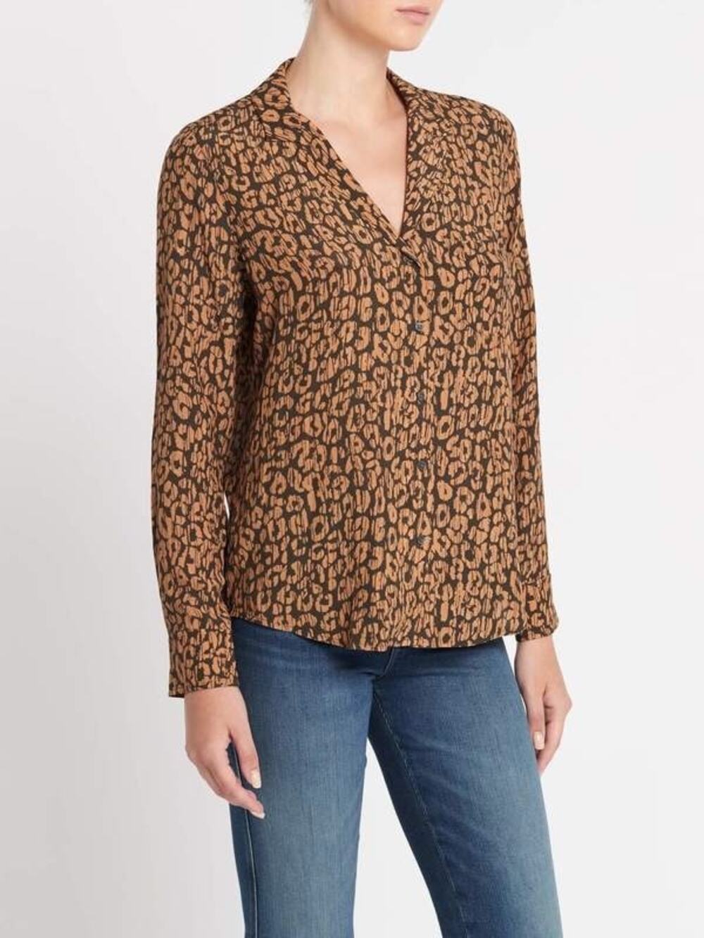 Rails Rebel Shirt in Batik Cheetah